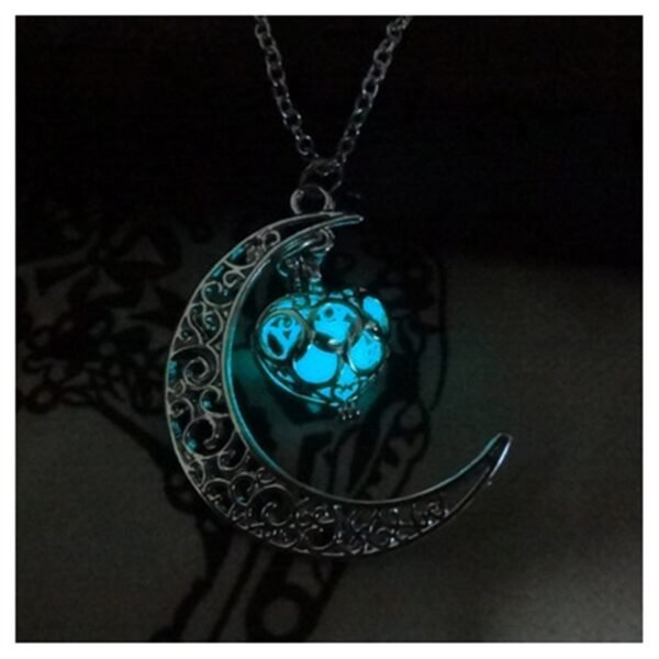 Glowing Pendant Necklaces Silver Plated Chain Necklaces - Image 6