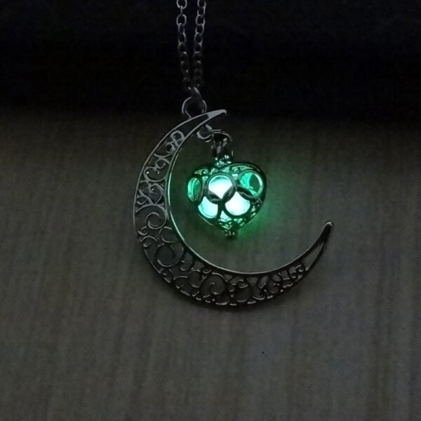 Glowing Pendant Necklaces Silver Plated Chain Necklaces - Image 5