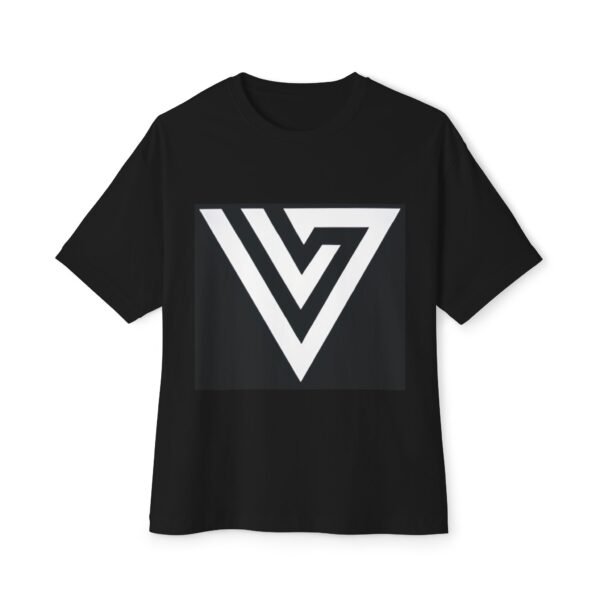Unisex Oversized Boxy Tee - Abstract Geometric Design - Stylish Casual Wear